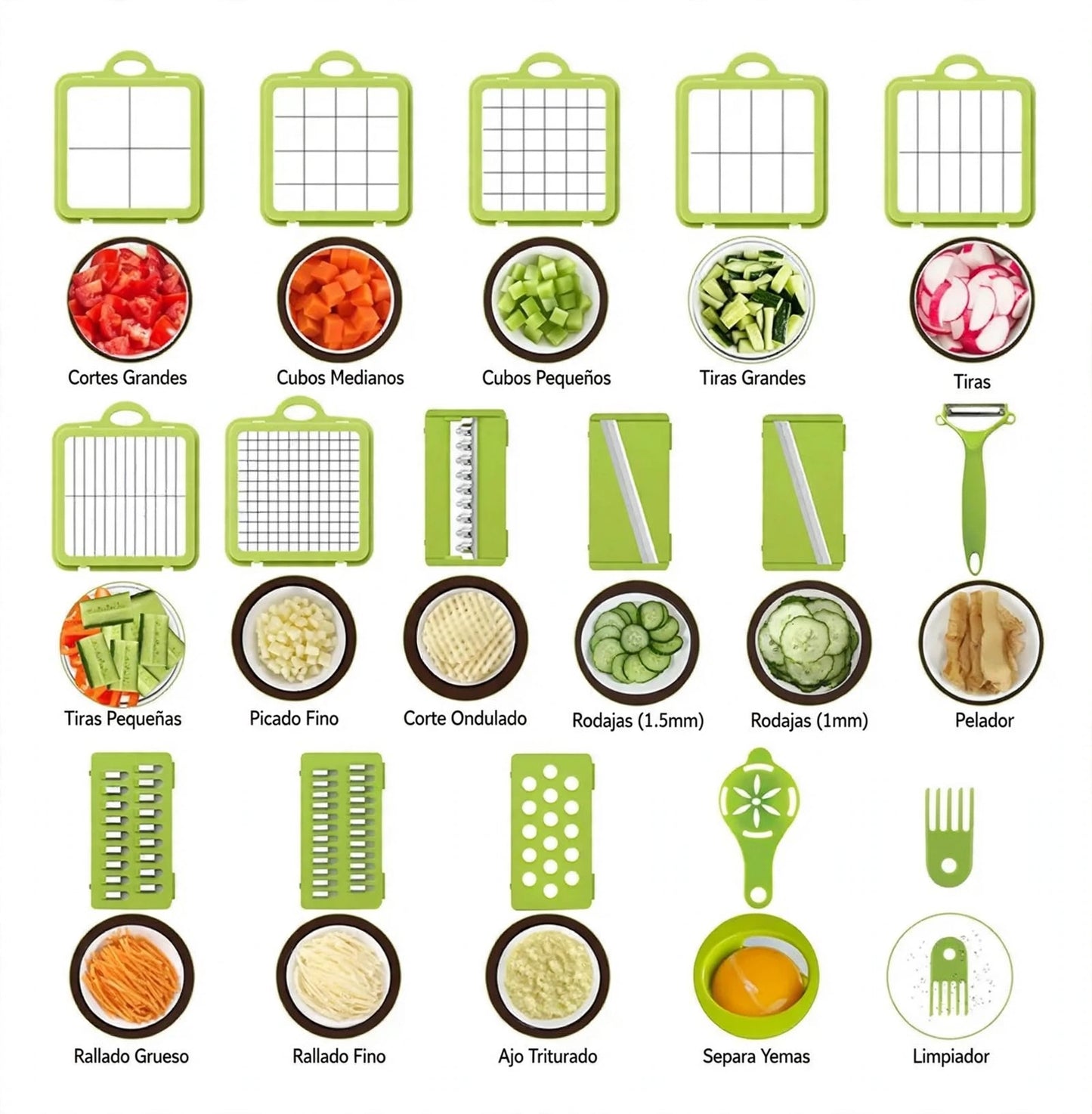 🔥 Picador de Verduras 22 en 1 ¡OFERTA HOY!