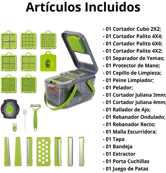 🔥 Picador de Verduras 22 en 1  ¡OFERTA HOY!