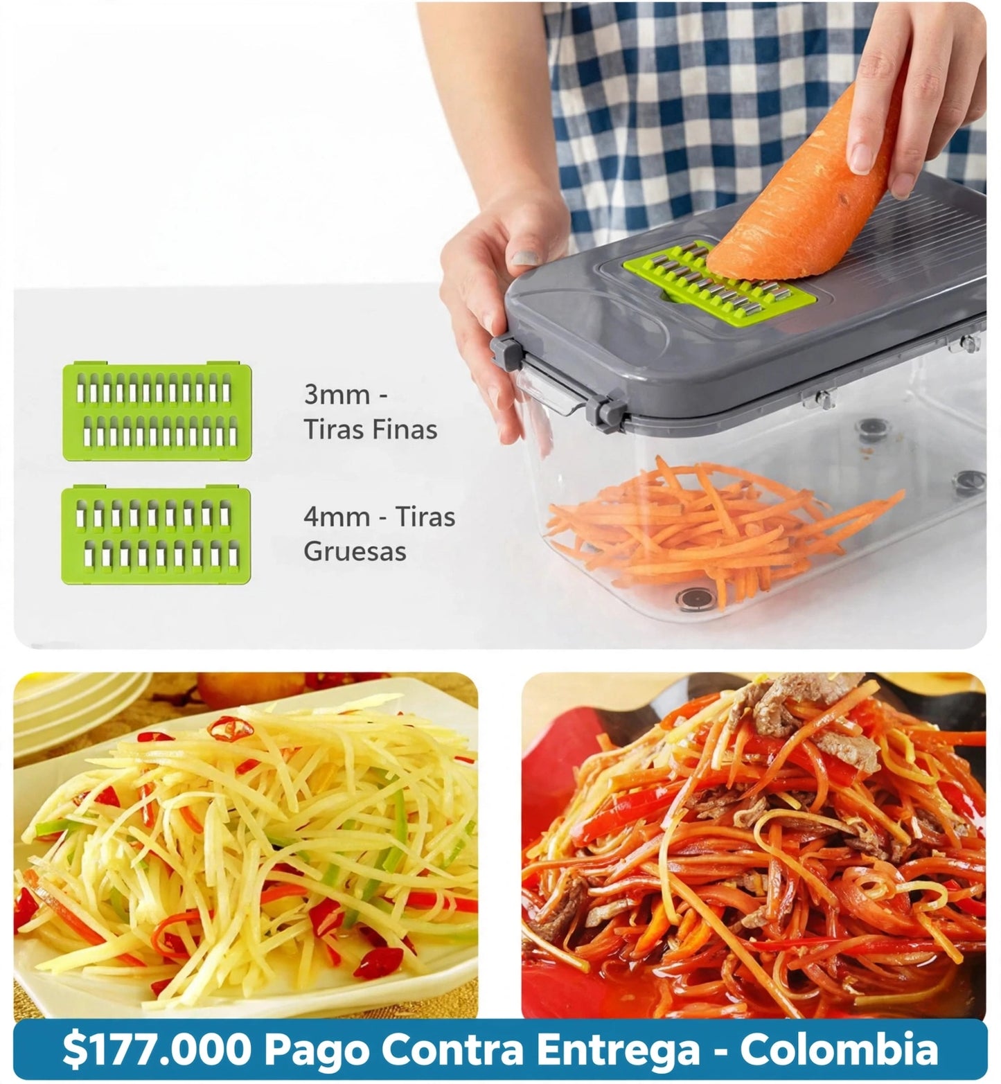 🔥 Picador de Verduras 22 en 1  ¡OFERTA HOY!