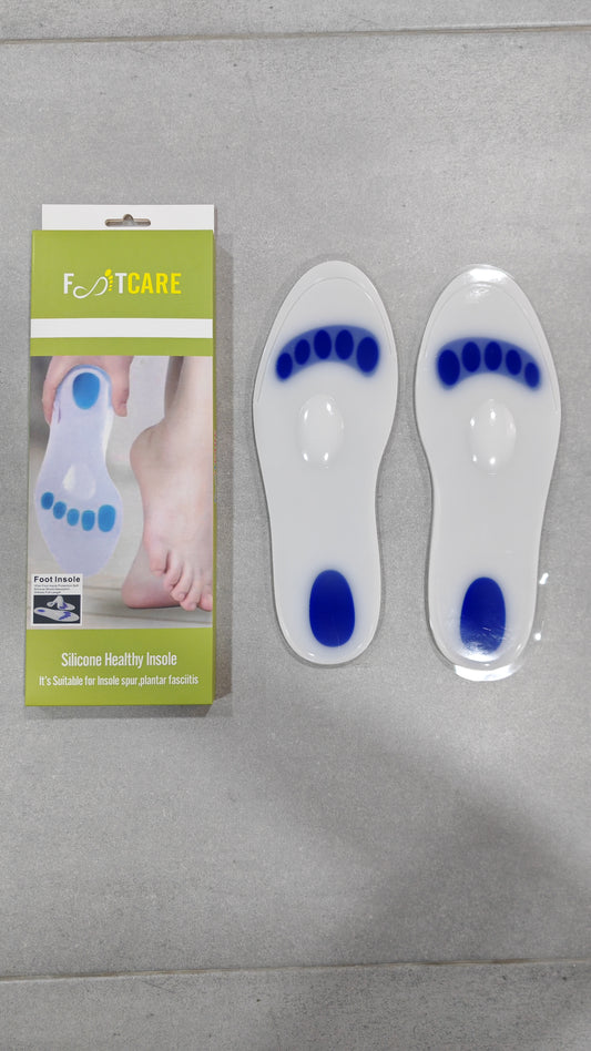 ✨ Plantilla Ortopédica Entera de Silicona - Punto Azul ✂️ ¡TALLA ÚNICA