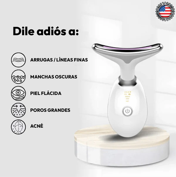 Masajeador Facial LED Rejuvenecedor | Efecto Lifting, Reafirma la Piel y Reduce Arrugas