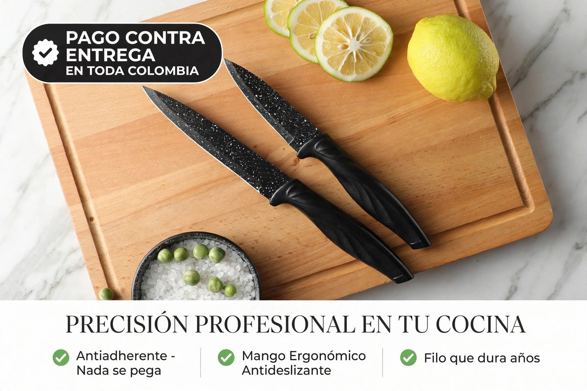 Juego de Cuchillos Antiadherentes