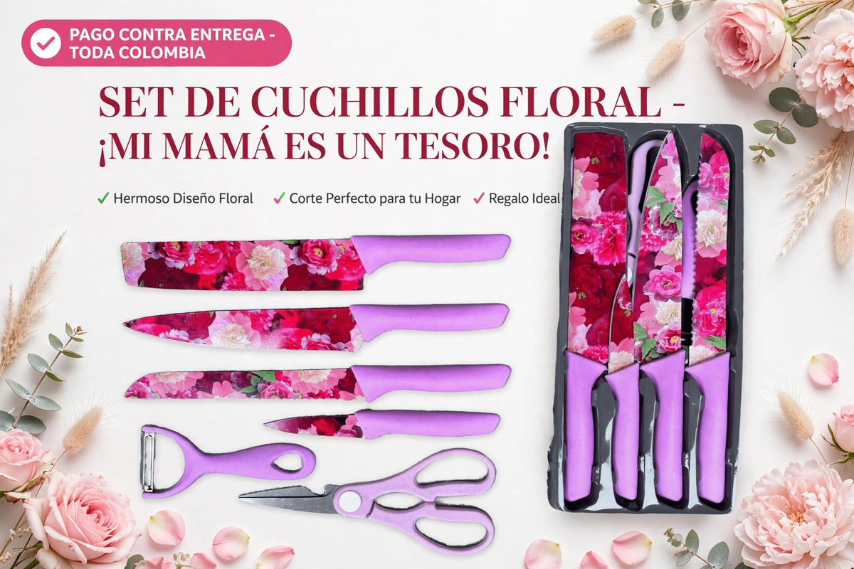 Juego de Cuchillos Antiadherentes