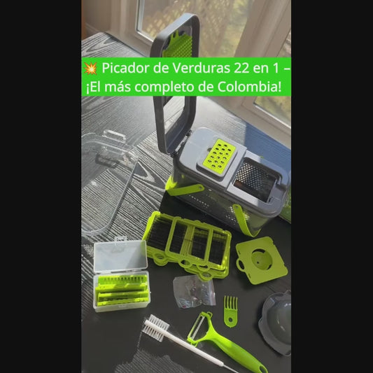 🔥 Picador de Verduras 22 en 1  ¡OFERTA HOY!